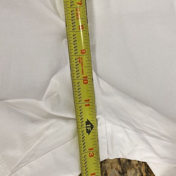 Rimit White High Rise Wide Leg Pleated Front Chain Shorts - Picture 10 of 10